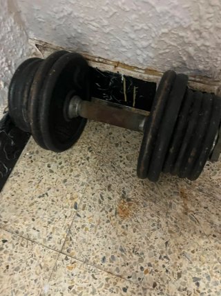 2 Mancuernas de gimnasio 18kg