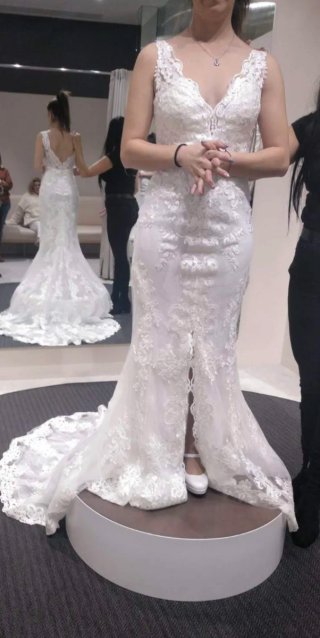 Vestido de Novia Encaje Sirena A ESTRENAR
