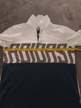 Camiseta/polo deportivo con gran logo ADIDAS, M/S