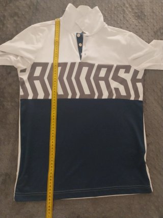 Camiseta/polo deportivo con gran logo ADIDAS, M/S