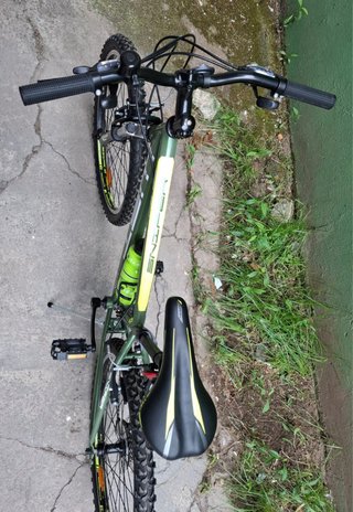 Bicicleta infantil verde wst sniper 24 TZ50 2025
