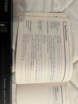 Teclado Casio PT-180