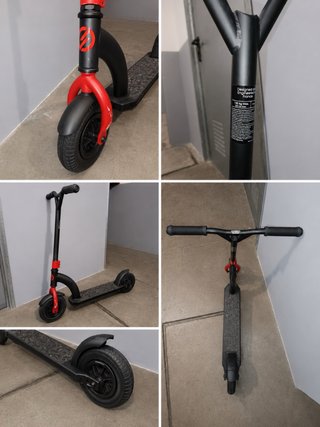 Patinete Patín Negro y Rojo