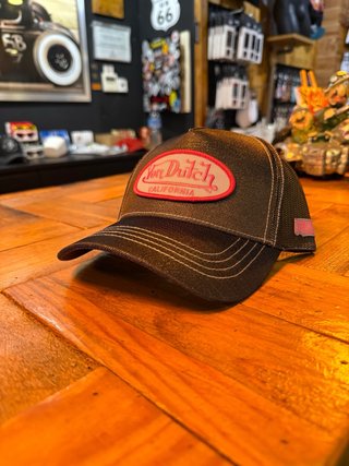 Gorra Von Dutch Glit Pu Negra y Rosa