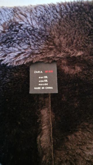 Cazadora Zara ante marrón