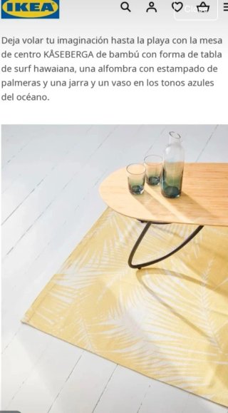 Alfombra Ikea Kaseberga Hojas Amarillas