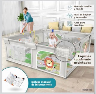 Parque Infantil Bebé 150x150cm de BELLEBEBE