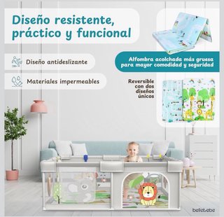 Parque Infantil Bebé 150x150cm de BELLEBEBE