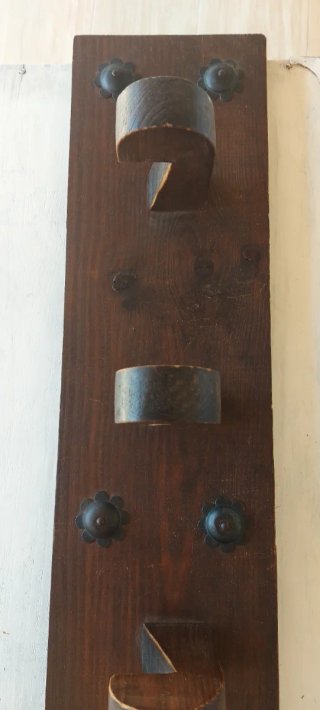 Perchero de madera rústico
