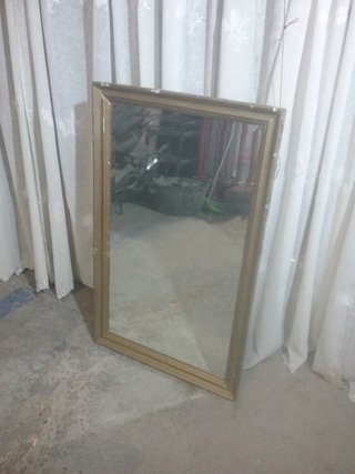Espejo antiguo madera y cristal