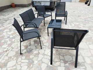 Mueble de jardín gris oscuro