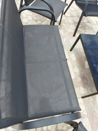 Mueble de jardín gris oscuro