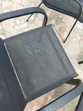 Mueble de jardín gris oscuro