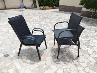 Mueble de jardín gris oscuro