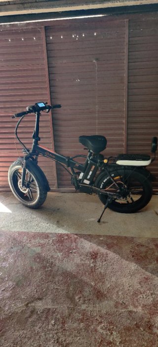 Bicicleta Eléctrica Plegable Negra. Youin texas