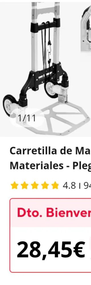 Carretilla plegable aluminio