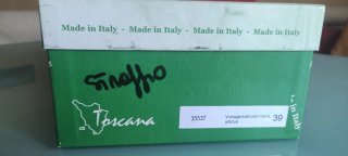 Sandali zeppa Toscana vera pelle TG. 39