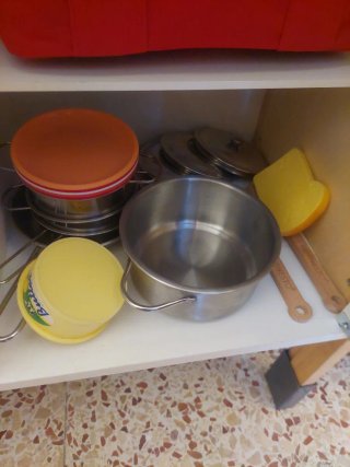 Cocinita de madera para niños