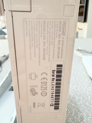 Nintendo Wii RVL-001 Consola Blanca