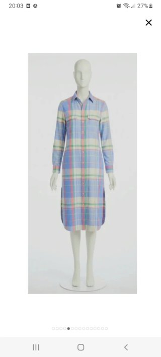 Vestido camisero Polo Ralph Lauren cuadros nuevo