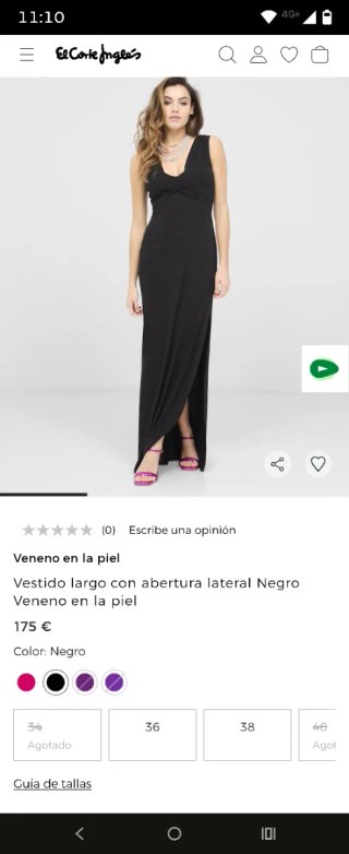 Vestido fiesta Veneno en la Piel púrpura