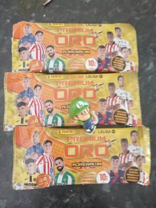 2 Sobres Panini Adrenalyn XL La Liga Oro