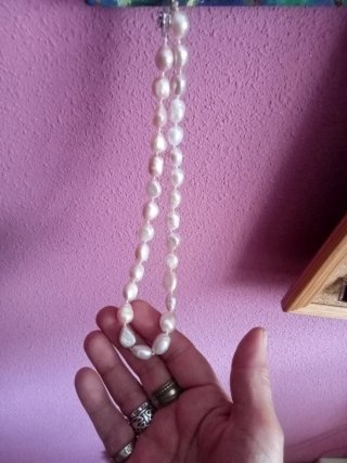 Gargantilla Borneo Pearls Perlas Rosas,