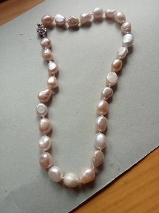 Gargantilla Borneo Pearls Perlas Rosas,