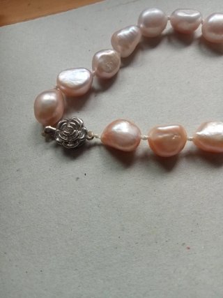 Gargantilla Borneo Pearls Perlas Rosas,