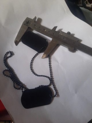 Piastrine militari nere NUOVE