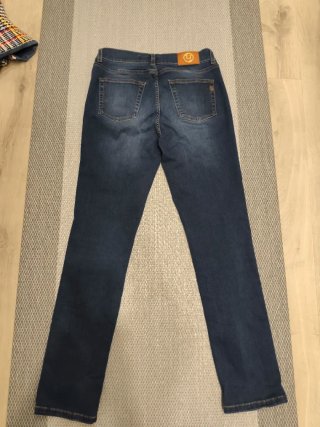 Pantalón tejano elástico azul
