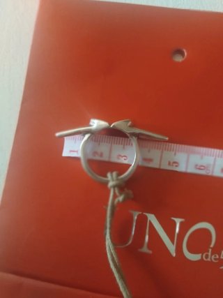 Anillo UNO de 50 Plata Negro