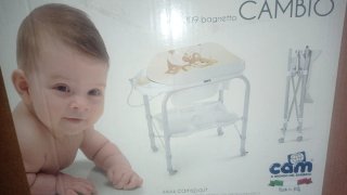 Fasciatoio Neonato Vaschetta Bagnetto Cam Cambio