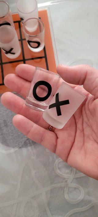 Juego de vasos de chupito Tic Tac Toe