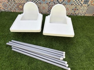 2 Seggioloni Ikea con vassoio