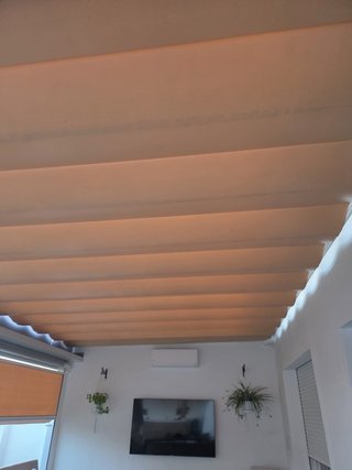 Toldo 6x4 beige/marrón