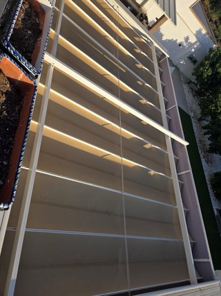 Toldo 6x4 beige/marrón