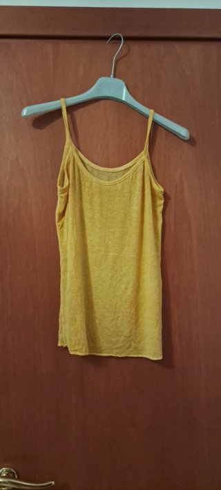 Completo canotta e maglia a rete gialla