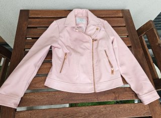 Cazadora polipiel rosa 8-9 años 134 cm