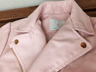 Cazadora polipiel rosa 8-9 años 134 cm
