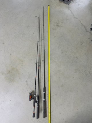 cañas de pescar de agua dulce +1 Carrete de pesca