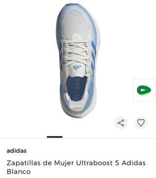 Zapatillas Adidas Ultraboost 5 Mujer Azul/Blanco