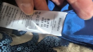 Vestido de fiesta, talla 54.