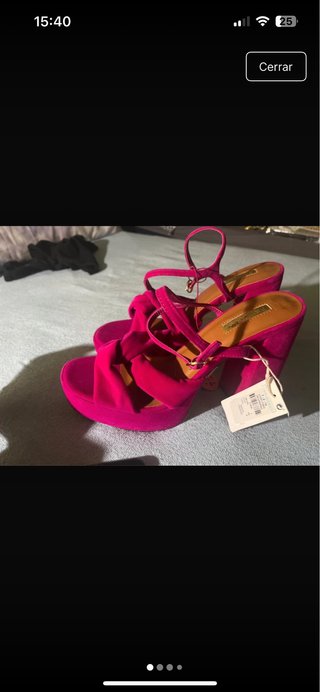 Zapatos de tacón elegantes fucsia