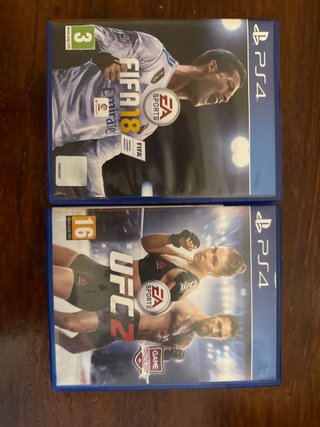 Giochi PS4 FIFA 18 e UFC 2