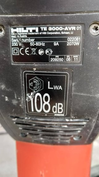 Martillo HILTI TE 3000 AVR