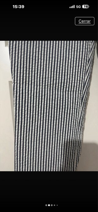 Pantalón mujer rayas blanco y negro