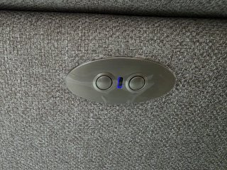 Divano a 2 posti motorizzato grigio