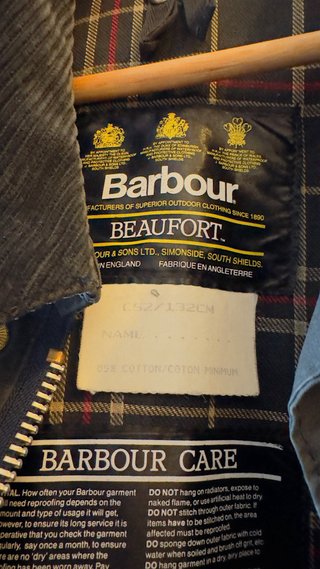 Giacca Barbour Beaufort Uomo nera