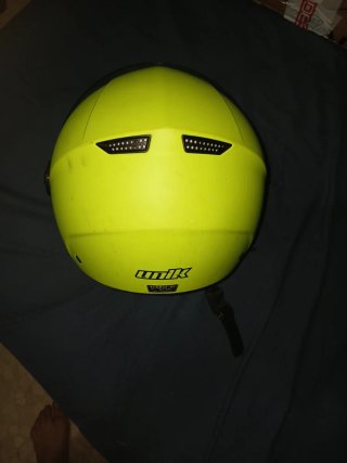 Casco Moto Unix Amarillo Neón